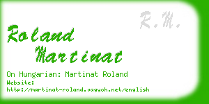 roland martinat business card